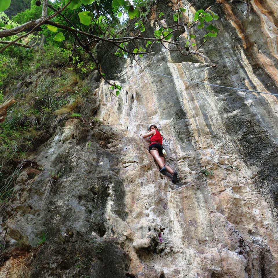 Rock Climbing in Railay Beach Krabi
