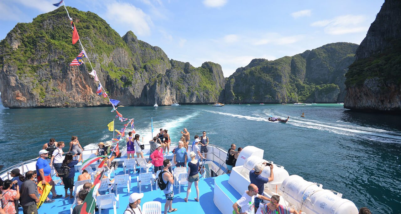 Phi Phi Islands Tour by Cruise From Phuket - Public Sundeck